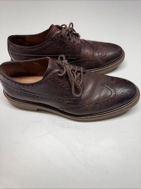 Cole Haan Men's Brown Leather Wingtip Dress Shoes